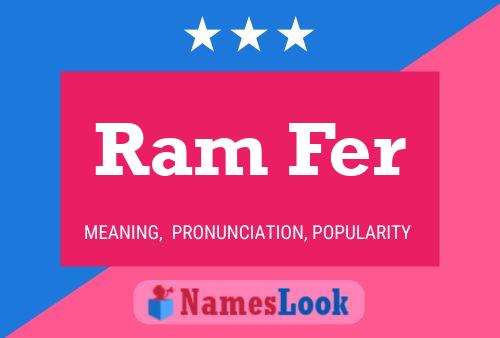 Ram Fer Name Poster