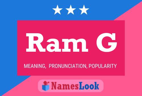 Ram G Name Poster