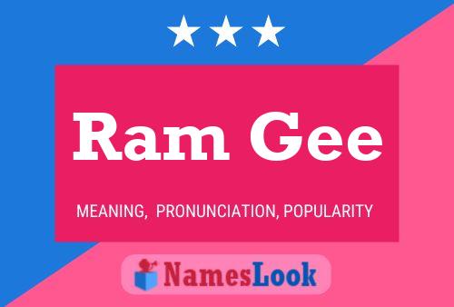 Ram Gee Name Poster