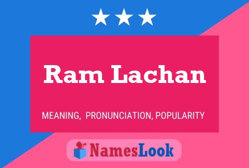 Ram Lachan Name Poster