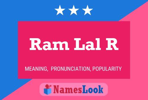 Ram Lal R Name Poster