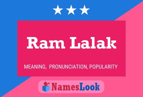 Ram Lalak Name Poster