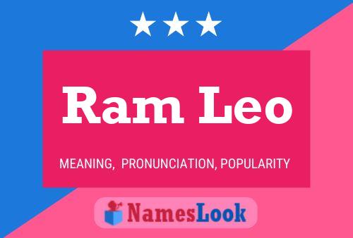 Ram Leo Name Poster