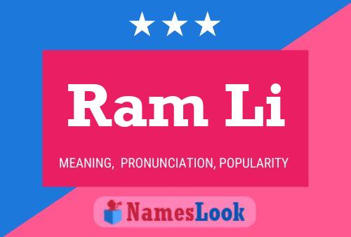 Ram Li Name Poster