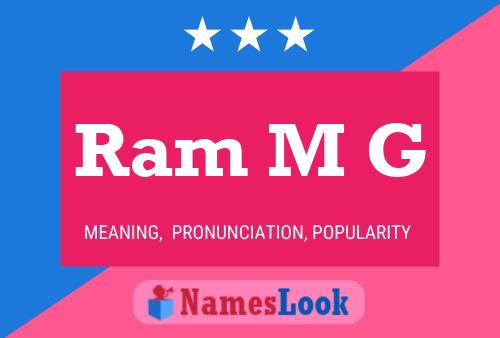 Ram M G Name Poster