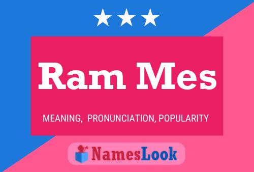 Ram Mes Name Poster