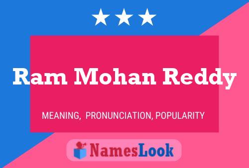 Ram Mohan Reddy Name Poster