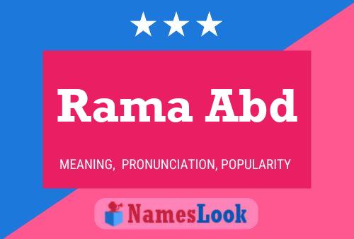 Rama Abd Name Poster