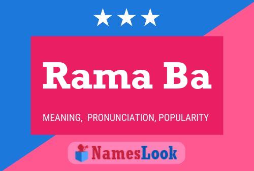 Rama Ba Name Poster