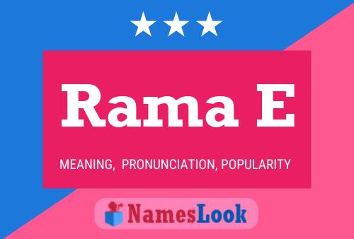 Rama E Name Poster