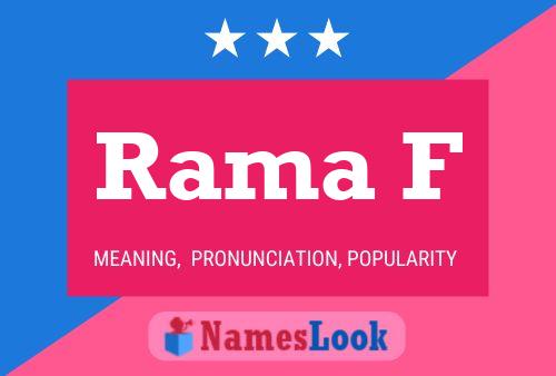 Rama F Name Poster