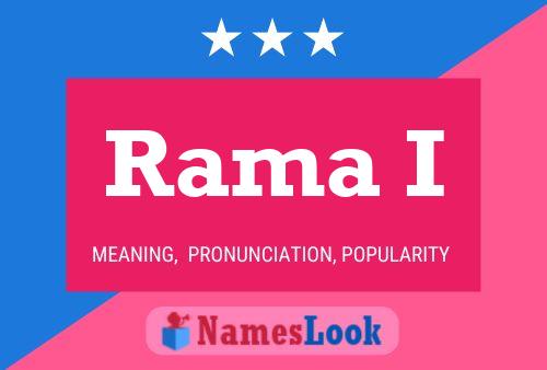 Rama I Name Poster