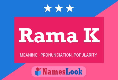 Rama K Name Poster