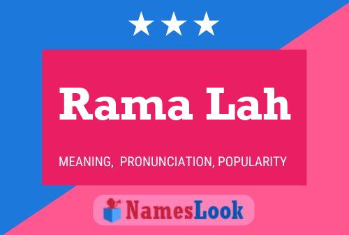 Rama Lah Name Poster