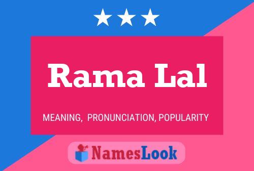 Rama Lal Name Poster