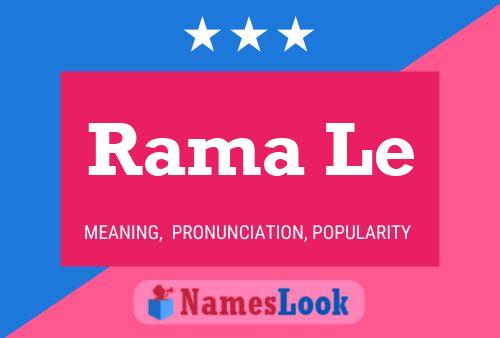 Rama Le Name Poster