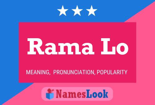 Rama Lo Name Poster