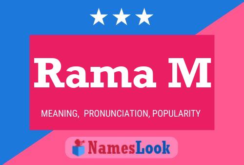 Rama M Name Poster