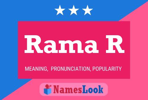 Rama R Name Poster