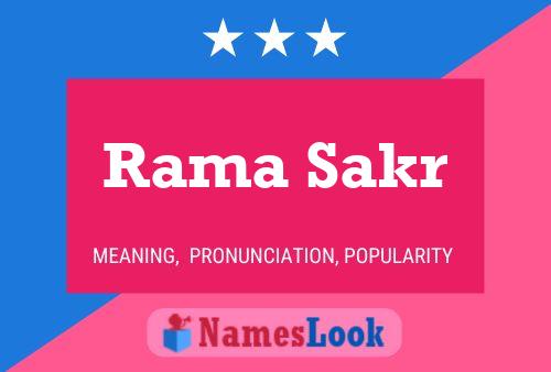 Rama Sakr Name Poster