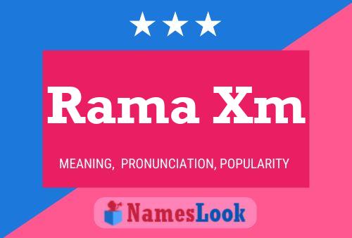 Rama Xm Name Poster