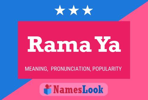 Rama Ya Name Poster