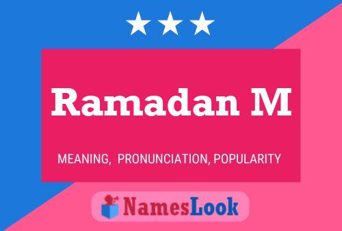 Ramadan M Name Poster