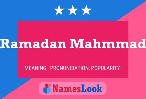 Ramadan Mahmmad Name Poster