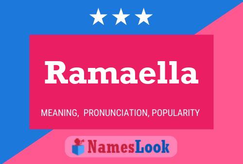 Ramaella Name Poster