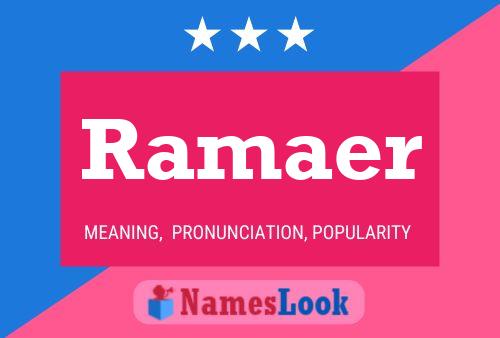 Ramaer Name Poster