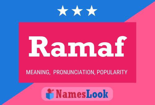 Ramaf Name Poster