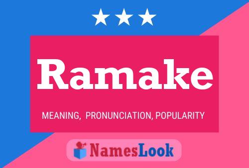 Ramake Name Poster