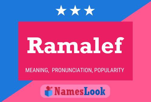 Ramalef Name Poster