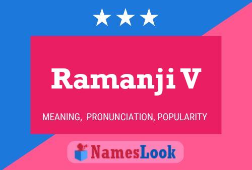 Ramanji V Name Poster