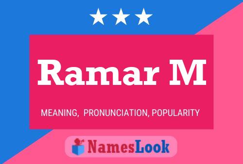 Ramar M Name Poster