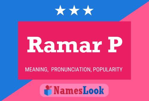 Ramar P Name Poster