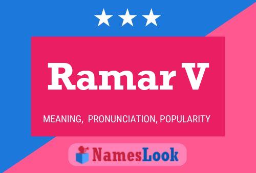 Ramar V Name Poster