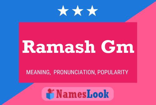 Ramash Gm Name Poster