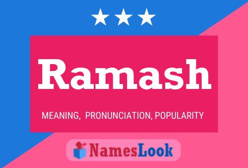 Ramash Name Poster