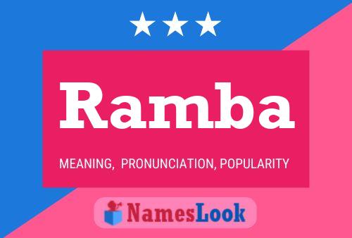 Ramba Name Poster