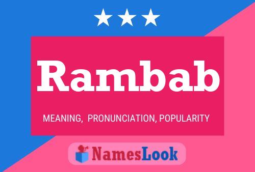 Rambab Name Poster