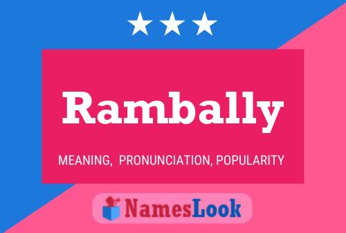 Rambally Name Poster