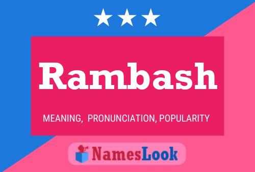 Rambash Name Poster