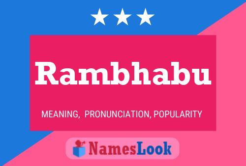 Rambhabu Name Poster