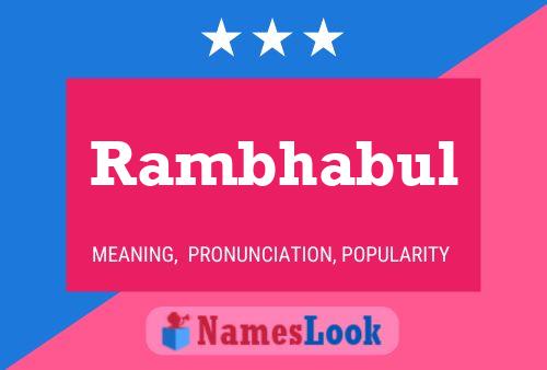 Rambhabul Name Poster