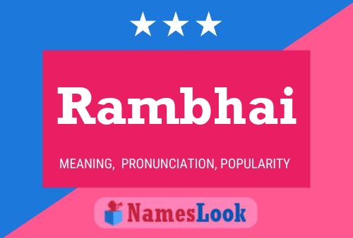 Rambhai Name Poster