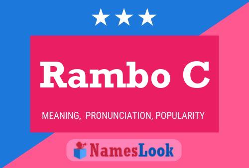 Rambo C Name Poster