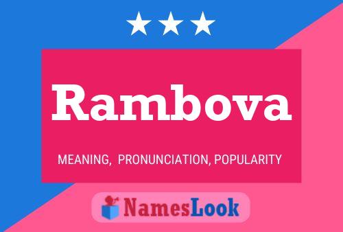 Rambova Name Poster