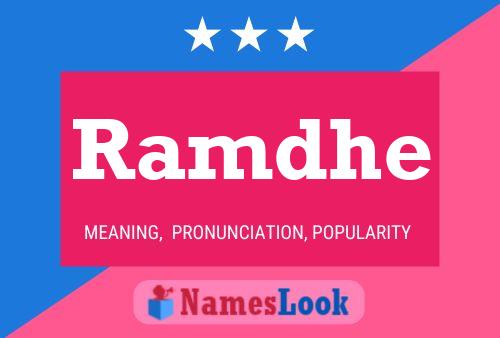 Ramdhe Name Poster