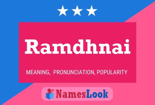 Ramdhnai Name Poster